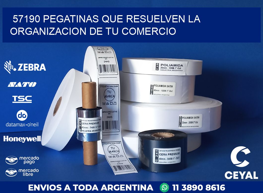 57190 PEGATINAS QUE RESUELVEN LA ORGANIZACION DE TU COMERCIO