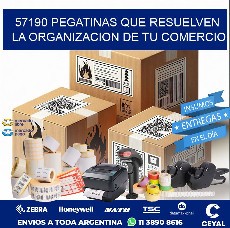 57190 PEGATINAS QUE RESUELVEN LA ORGANIZACION DE TU COMERCIO