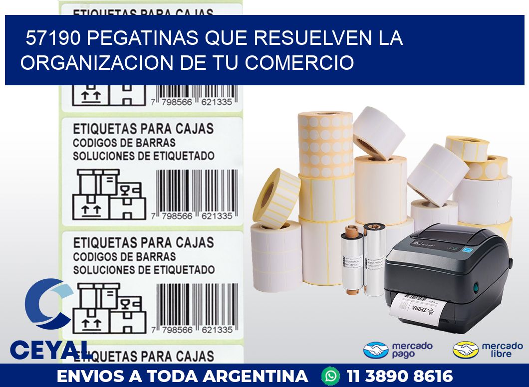 57190 PEGATINAS QUE RESUELVEN LA ORGANIZACION DE TU COMERCIO