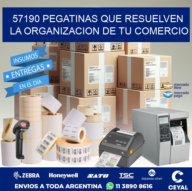 57190 PEGATINAS QUE RESUELVEN LA ORGANIZACION DE TU COMERCIO