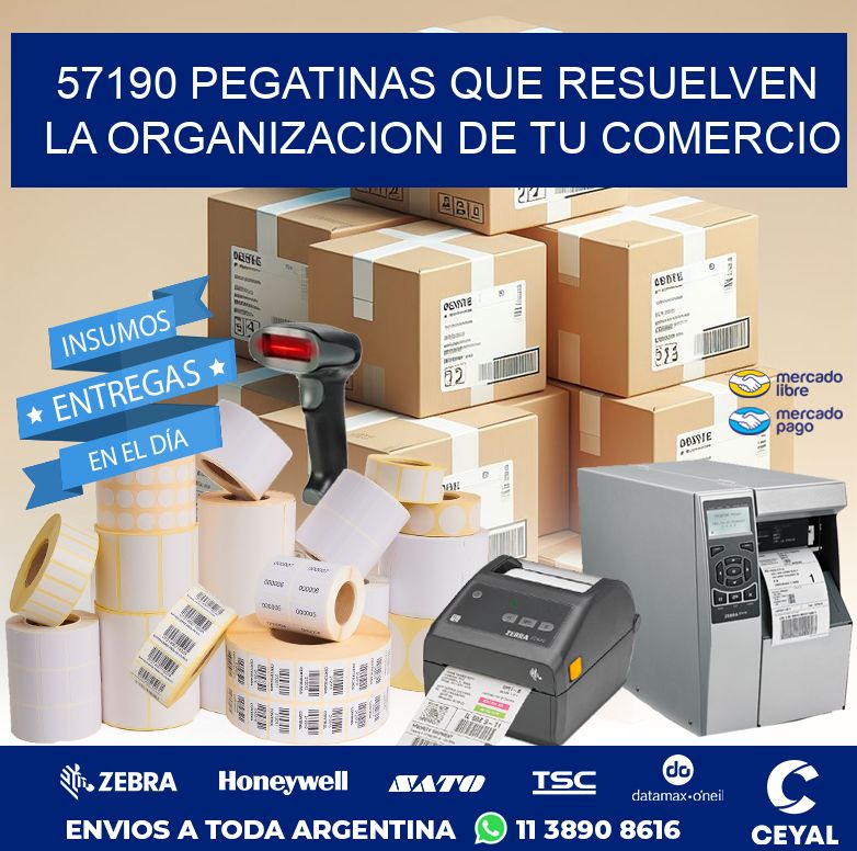 57190 PEGATINAS QUE RESUELVEN LA ORGANIZACION DE TU COMERCIO