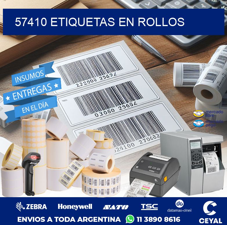 57410 ETIQUETAS EN ROLLOS