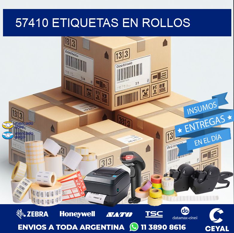 57410 ETIQUETAS EN ROLLOS