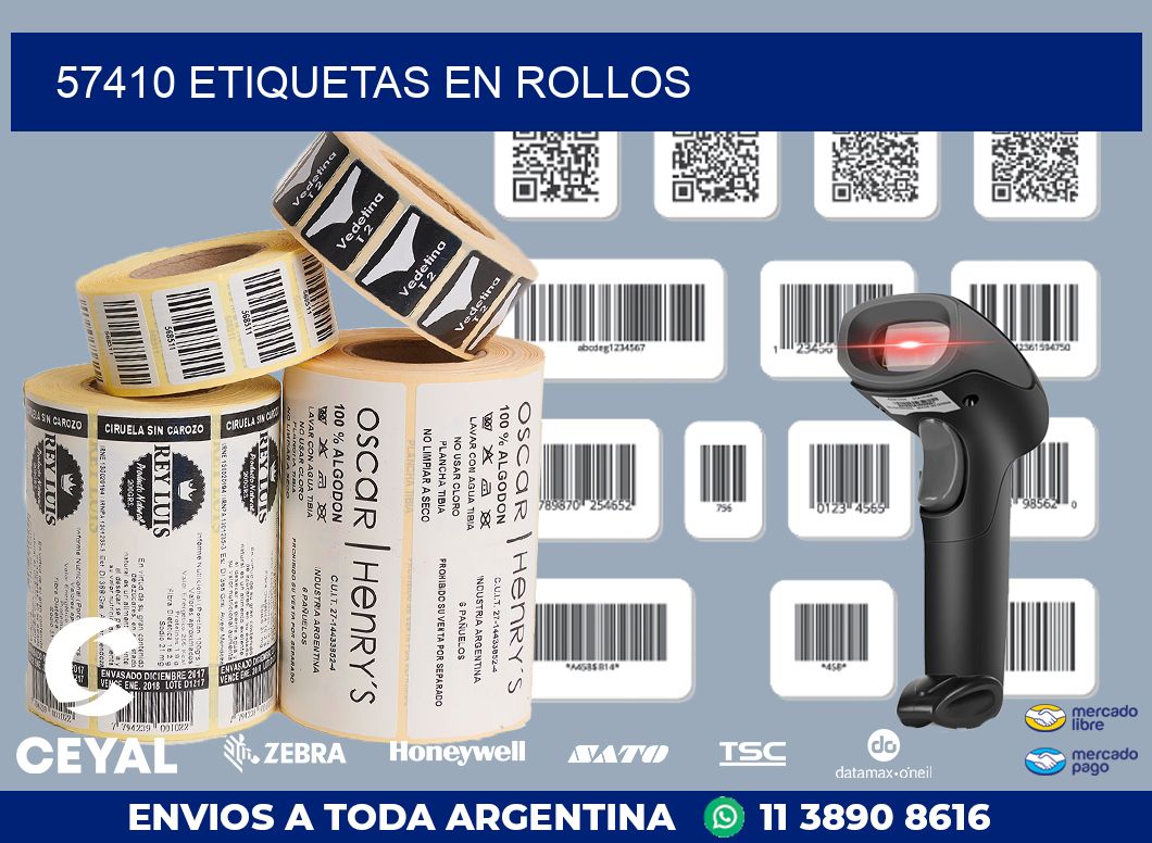 57410 ETIQUETAS EN ROLLOS