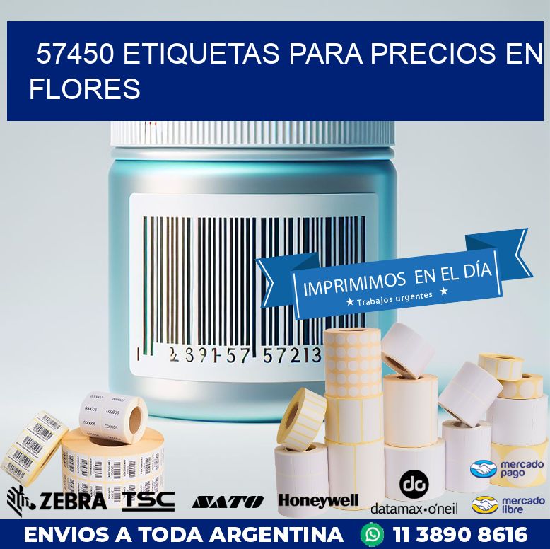 57450 ETIQUETAS PARA PRECIOS EN FLORES