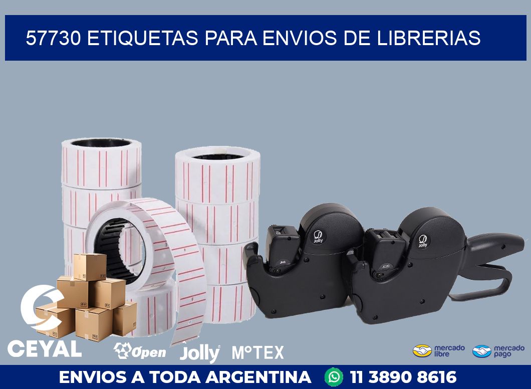 57730 ETIQUETAS PARA ENVIOS DE LIBRERIAS