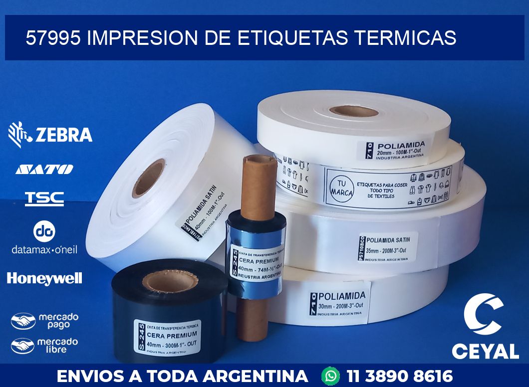 57995 IMPRESION DE ETIQUETAS TERMICAS