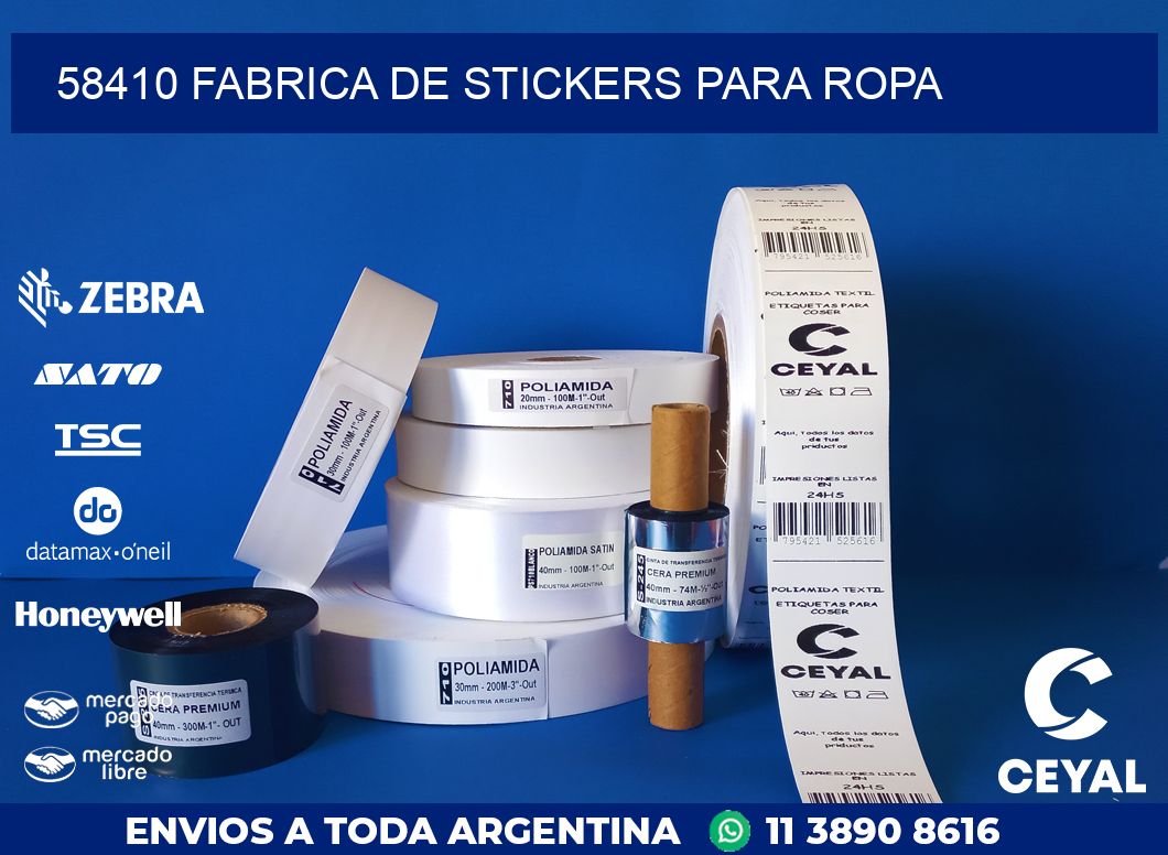 58410 FABRICA DE STICKERS PARA ROPA