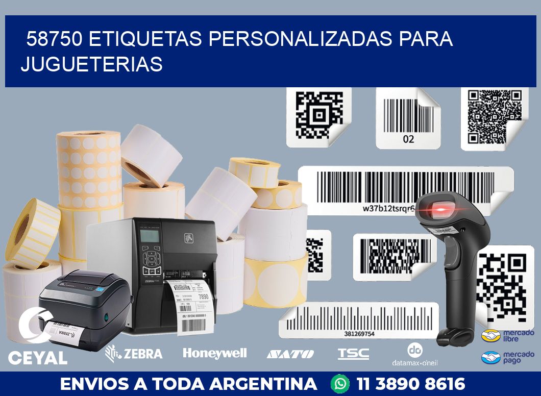 58750 ETIQUETAS PERSONALIZADAS PARA JUGUETERIAS