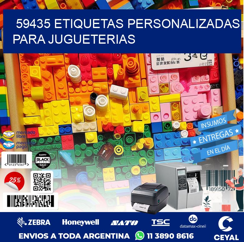 59435 ETIQUETAS PERSONALIZADAS PARA JUGUETERIAS