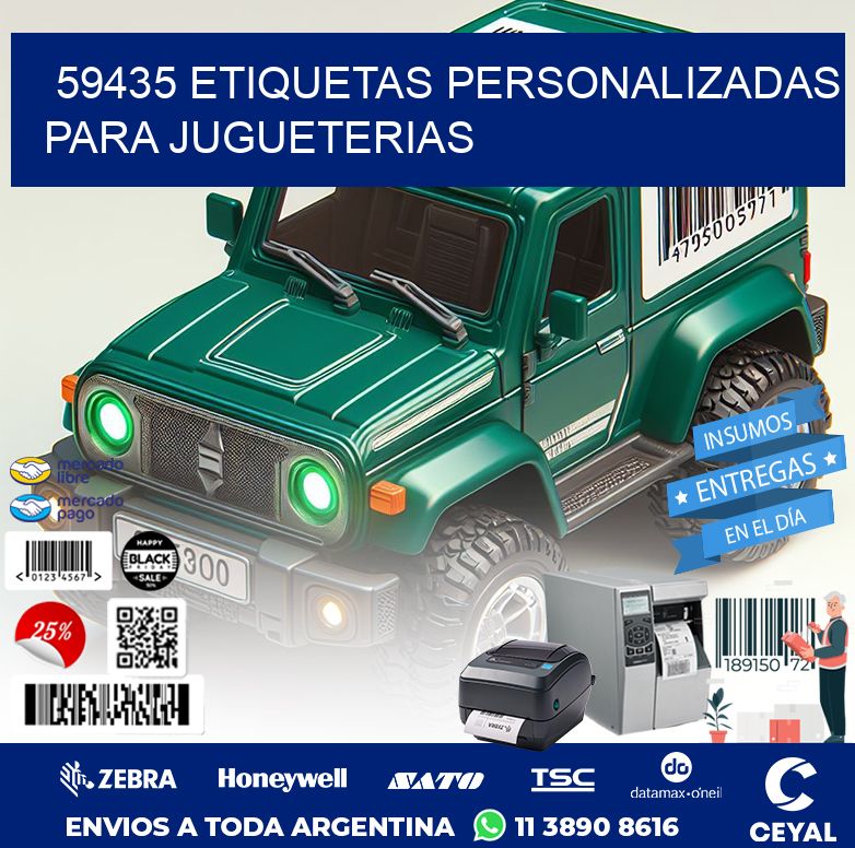 59435 ETIQUETAS PERSONALIZADAS PARA JUGUETERIAS