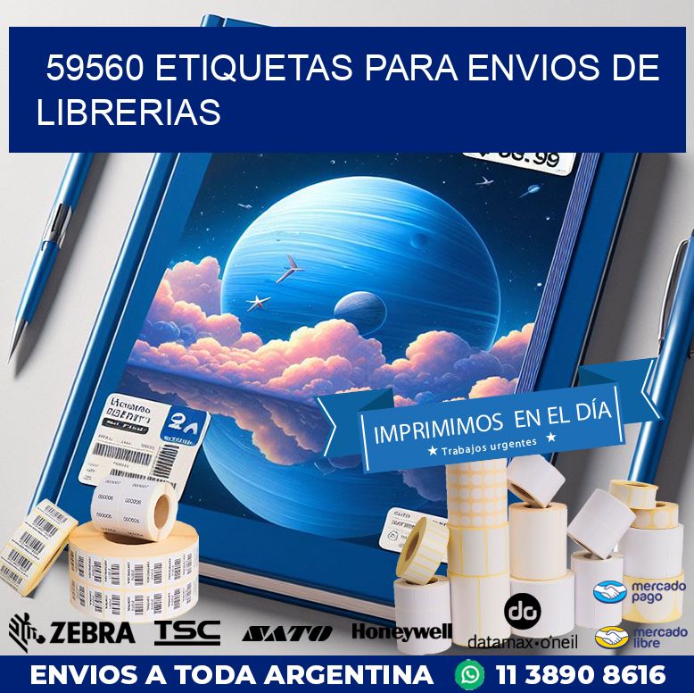 59560 ETIQUETAS PARA ENVIOS DE LIBRERIAS