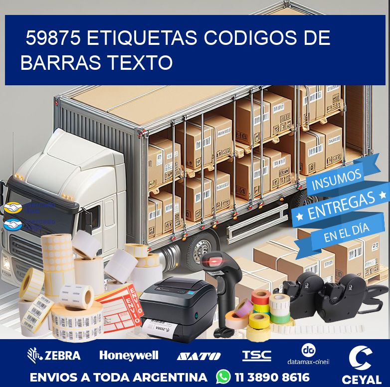 59875 ETIQUETAS CODIGOS DE BARRAS TEXTO