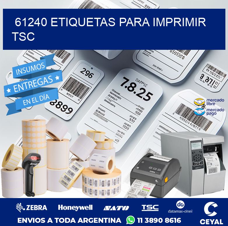 61240 ETIQUETAS PARA IMPRIMIR TSC