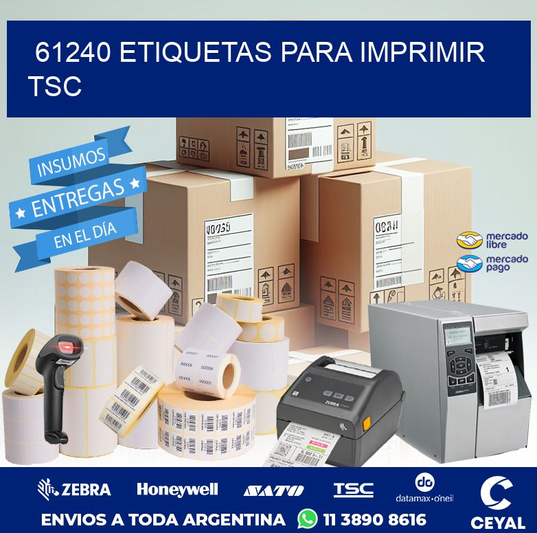 61240 ETIQUETAS PARA IMPRIMIR TSC