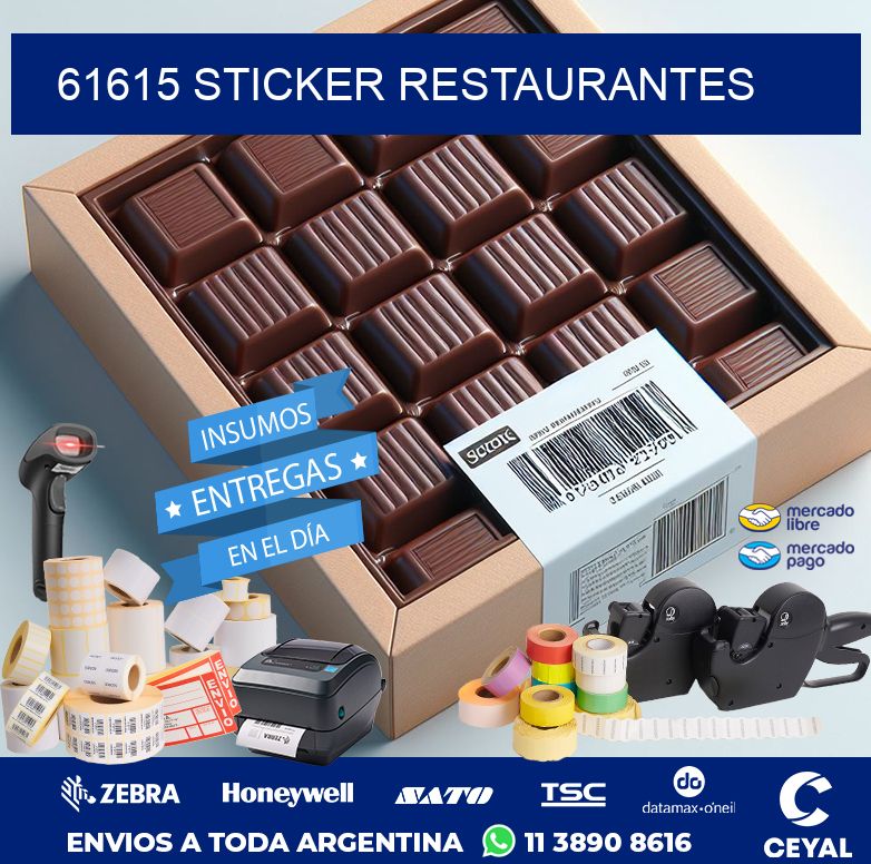 61615 STICKER RESTAURANTES