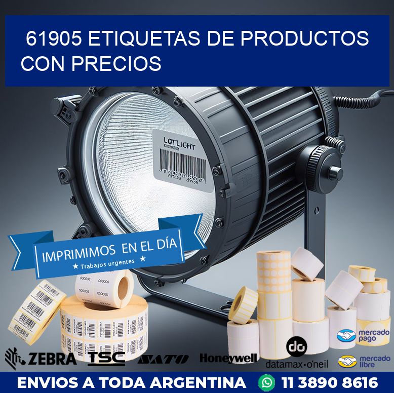 61905 ETIQUETAS DE PRODUCTOS CON PRECIOS