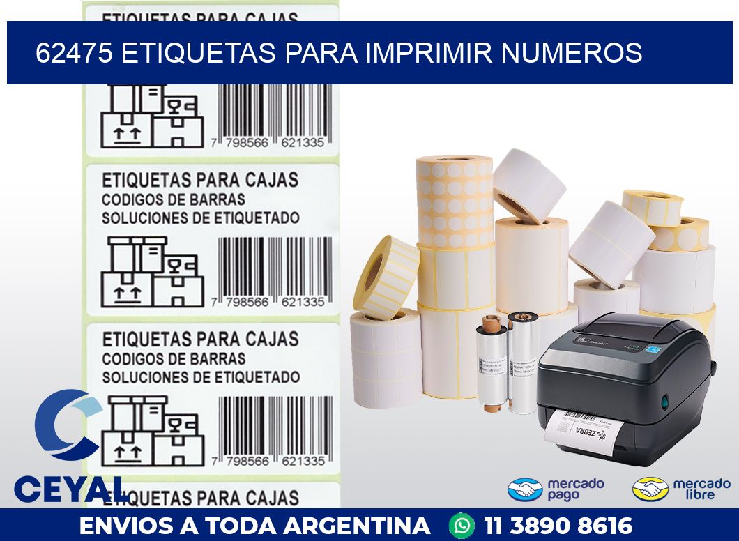 62475 ETIQUETAS PARA IMPRIMIR NUMEROS