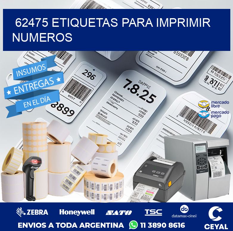 62475 ETIQUETAS PARA IMPRIMIR NUMEROS