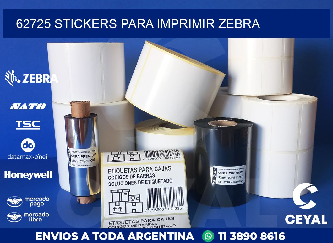 62725 STICKERS PARA IMPRIMIR ZEBRA