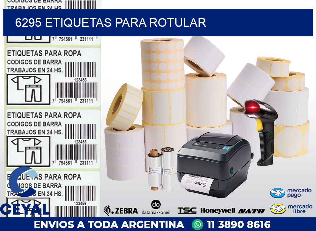 6295 ETIQUETAS PARA ROTULAR
