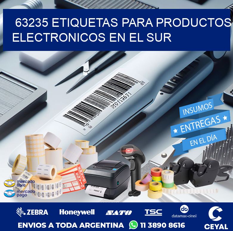 63235 ETIQUETAS PARA PRODUCTOS ELECTRONICOS EN EL SUR