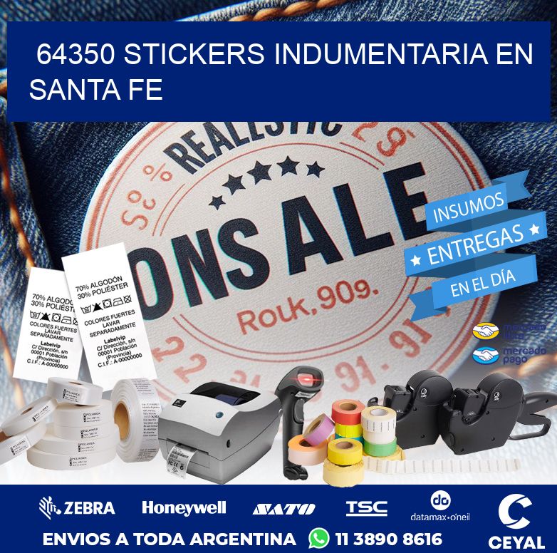 64350 STICKERS INDUMENTARIA EN SANTA FE