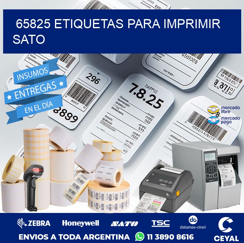 65825 ETIQUETAS PARA IMPRIMIR SATO
