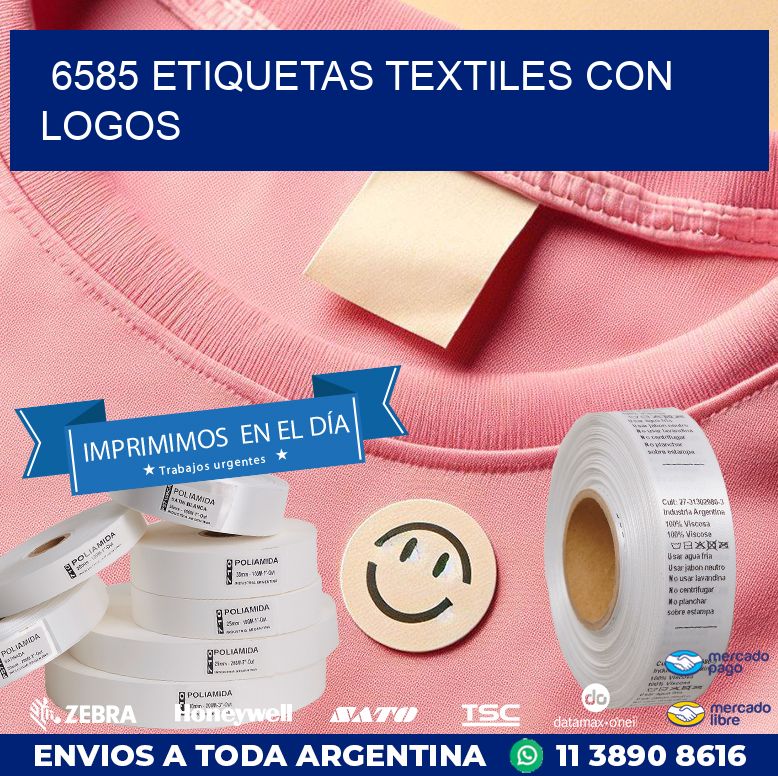 6585 ETIQUETAS TEXTILES CON LOGOS