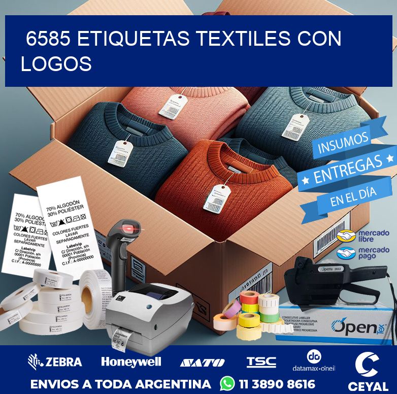 6585 ETIQUETAS TEXTILES CON LOGOS