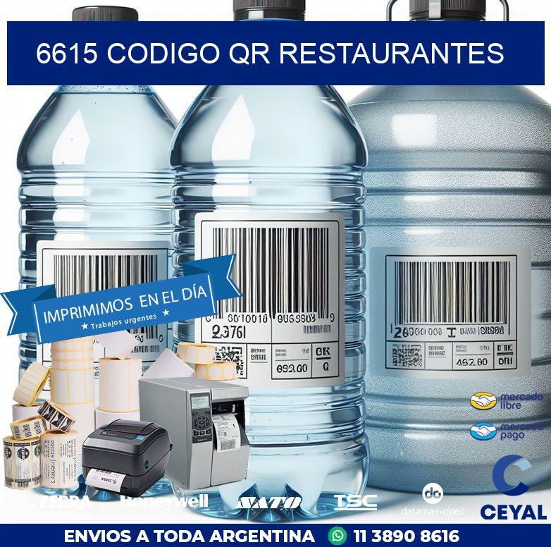 6615 CODIGO QR RESTAURANTES