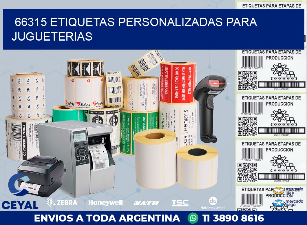 66315 ETIQUETAS PERSONALIZADAS PARA JUGUETERIAS