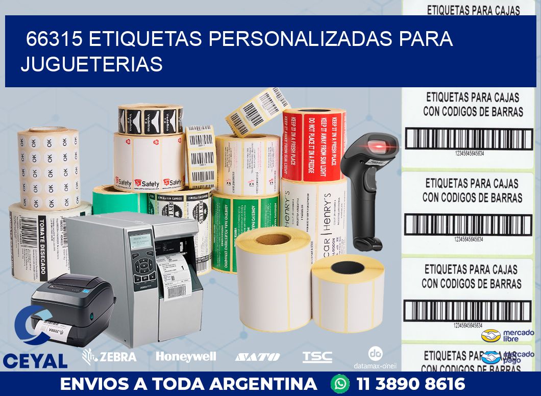 66315 ETIQUETAS PERSONALIZADAS PARA JUGUETERIAS