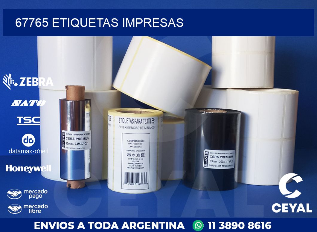 67765 ETIQUETAS IMPRESAS