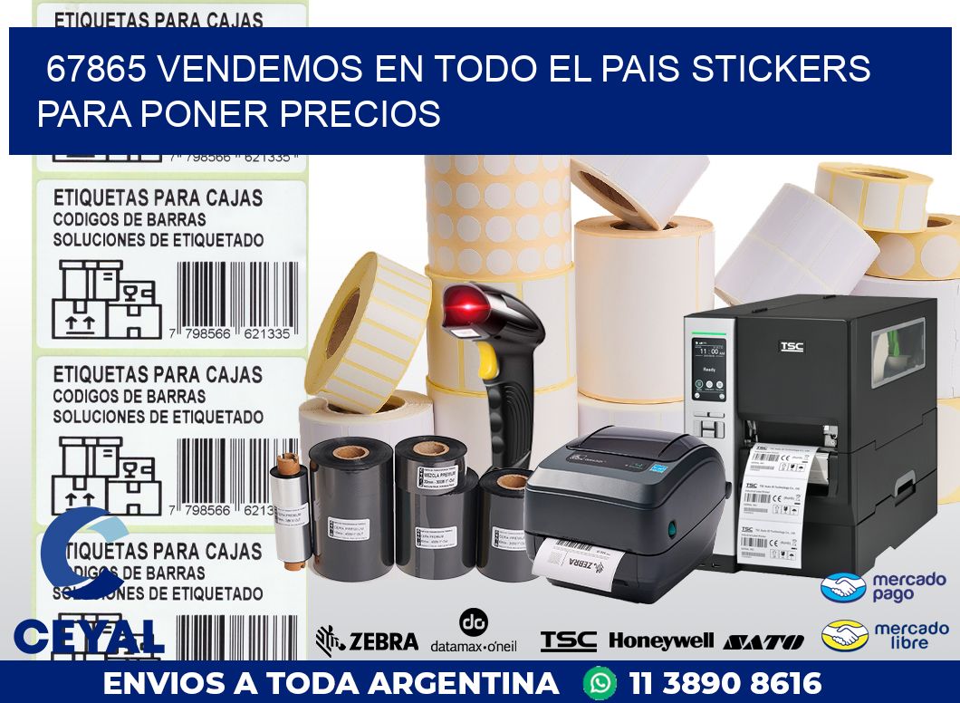 67865 VENDEMOS EN TODO EL PAIS STICKERS PARA PONER PRECIOS