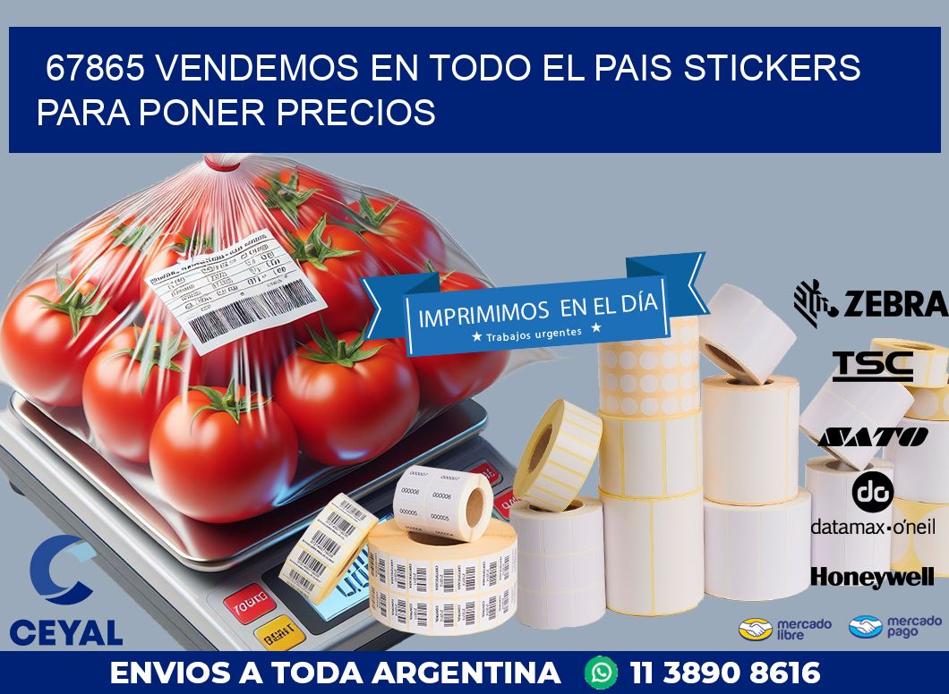67865 VENDEMOS EN TODO EL PAIS STICKERS PARA PONER PRECIOS