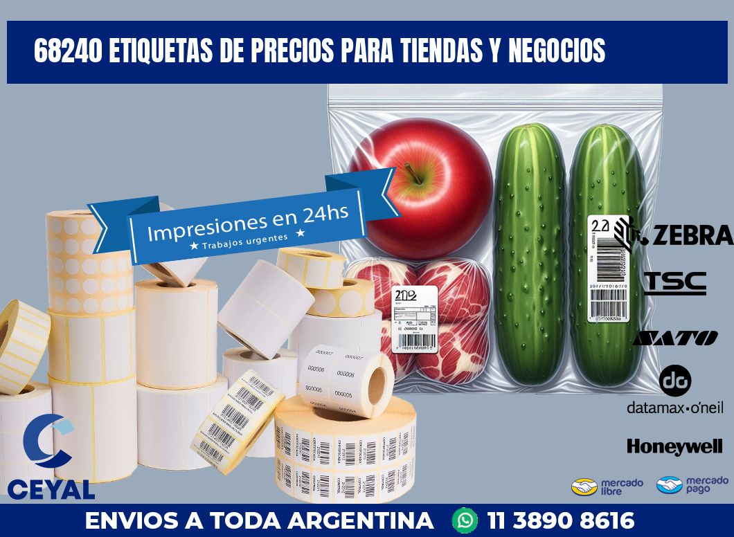 68240 ETIQUETAS DE PRECIOS PARA TIENDAS Y NEGOCIOS