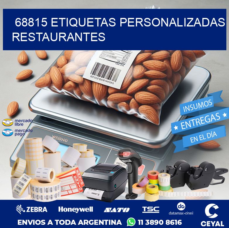 68815 ETIQUETAS PERSONALIZADAS RESTAURANTES