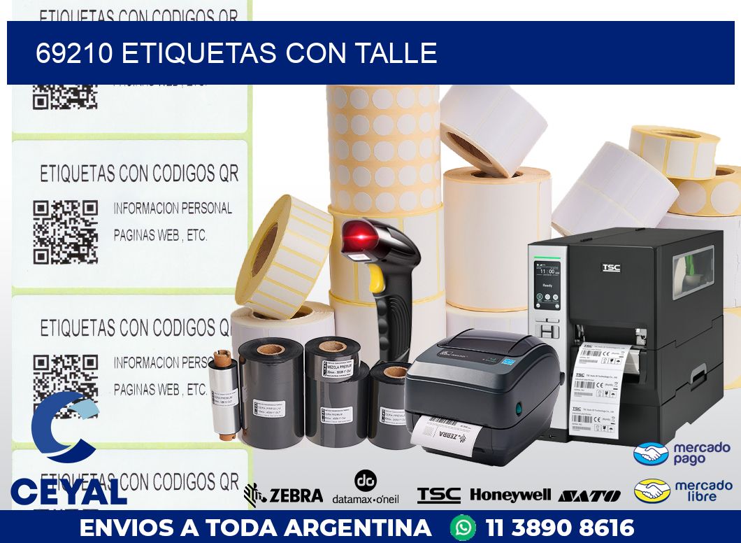 69210 ETIQUETAS CON TALLE