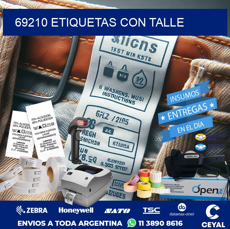 69210 ETIQUETAS CON TALLE
