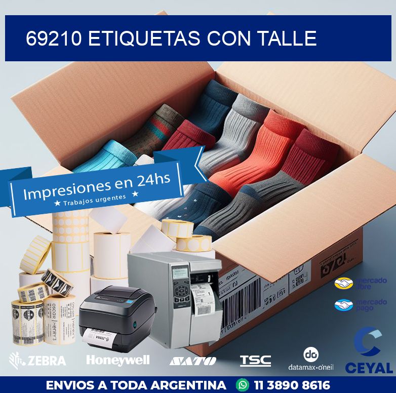 69210 ETIQUETAS CON TALLE