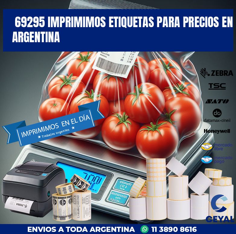 69295 IMPRIMIMOS ETIQUETAS PARA PRECIOS EN ARGENTINA