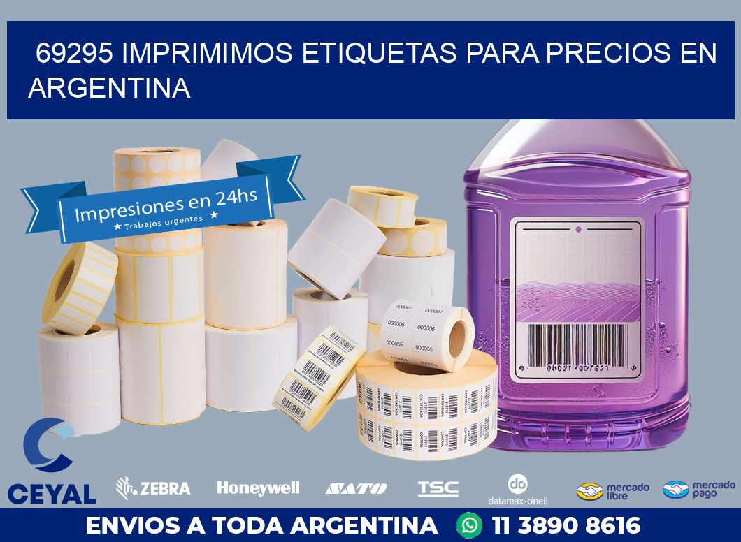 69295 IMPRIMIMOS ETIQUETAS PARA PRECIOS EN ARGENTINA