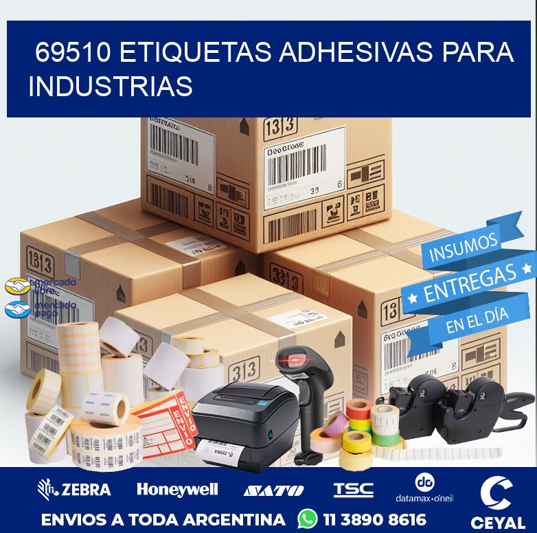 69510 ETIQUETAS ADHESIVAS PARA INDUSTRIAS