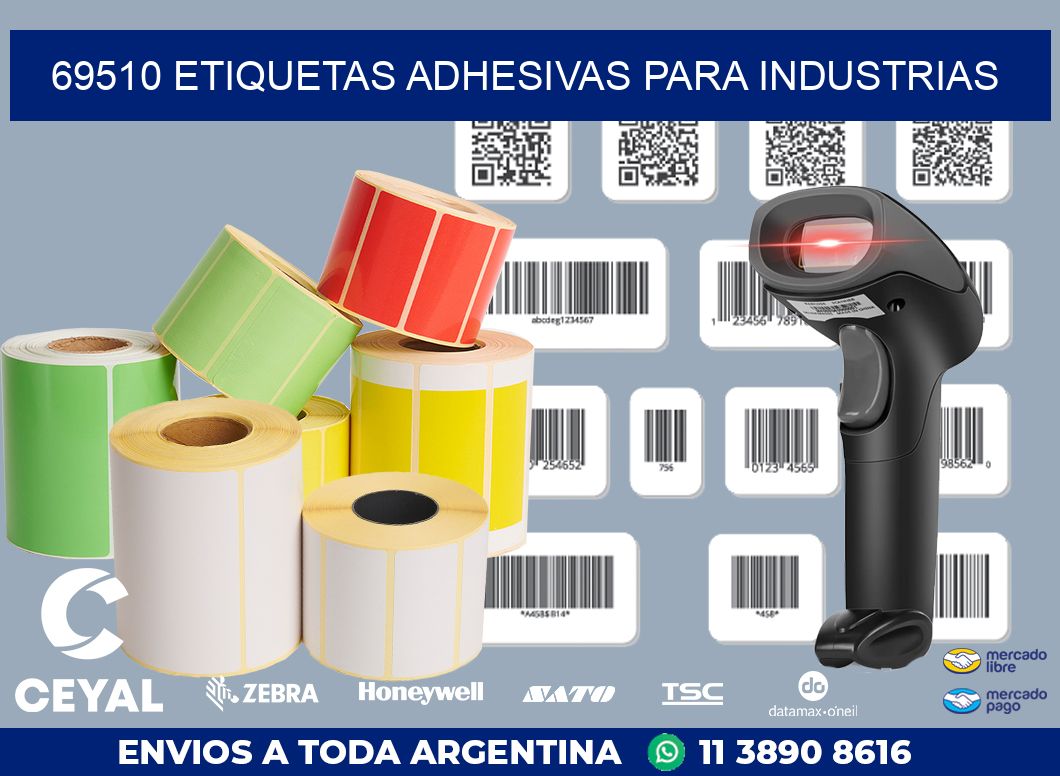 69510 ETIQUETAS ADHESIVAS PARA INDUSTRIAS