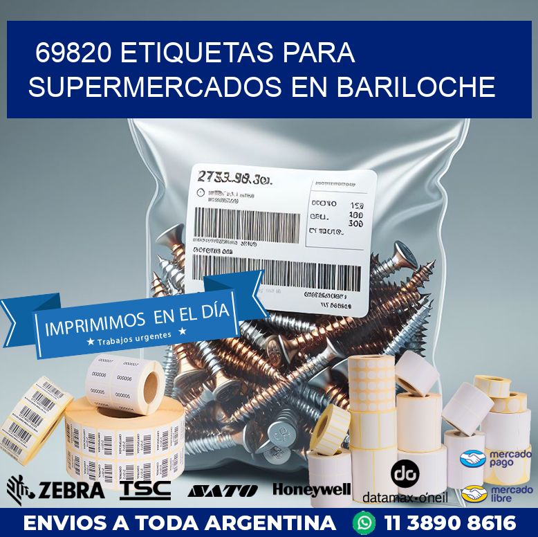 69820 ETIQUETAS PARA SUPERMERCADOS EN BARILOCHE