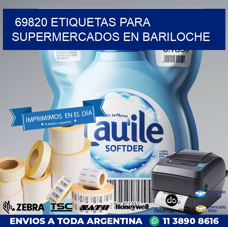 69820 ETIQUETAS PARA SUPERMERCADOS EN BARILOCHE