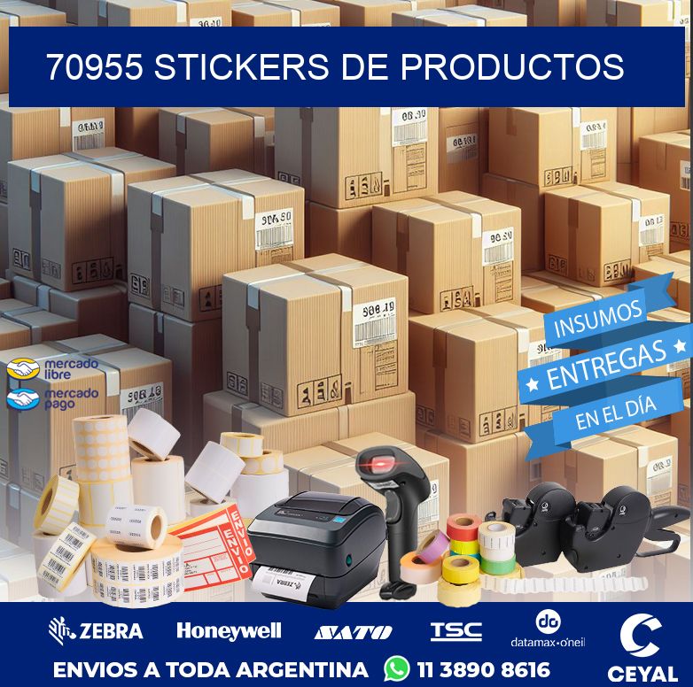 70955 STICKERS DE PRODUCTOS