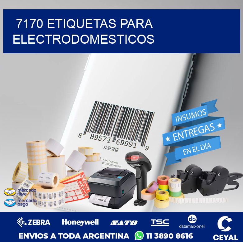 7170 ETIQUETAS PARA ELECTRODOMESTICOS