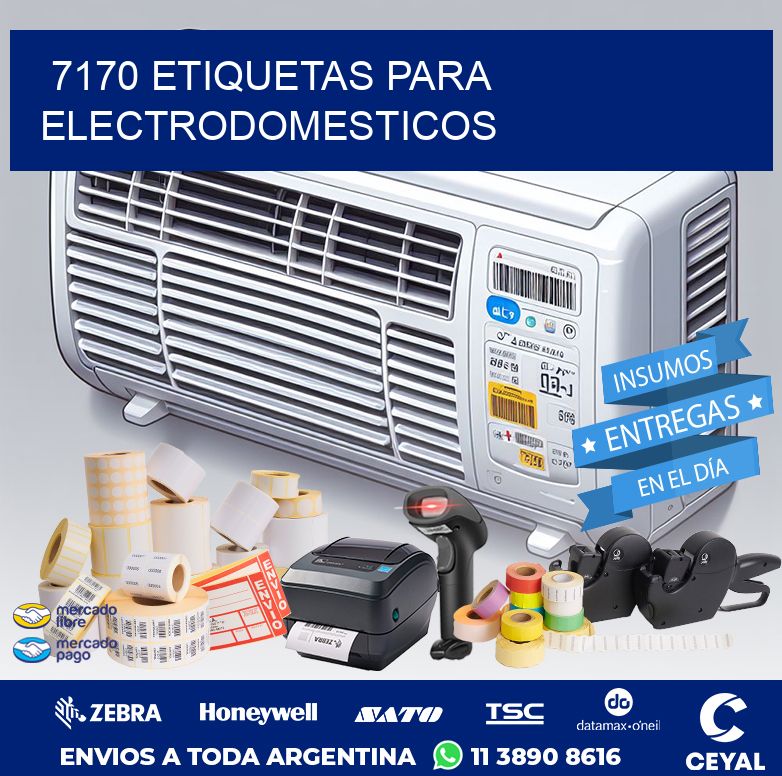 7170 ETIQUETAS PARA ELECTRODOMESTICOS